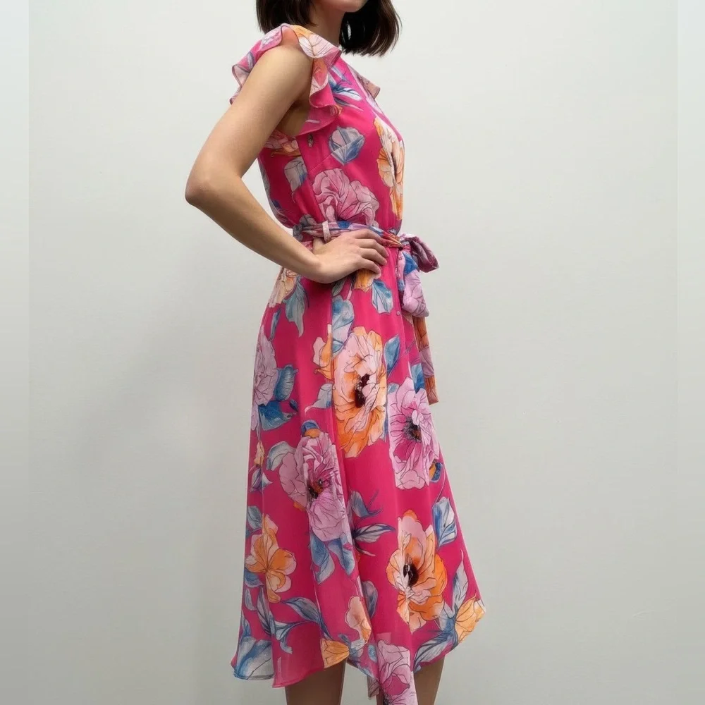 Shelby & Palmer Floral Ruffled Dress - Picture 2 of 3